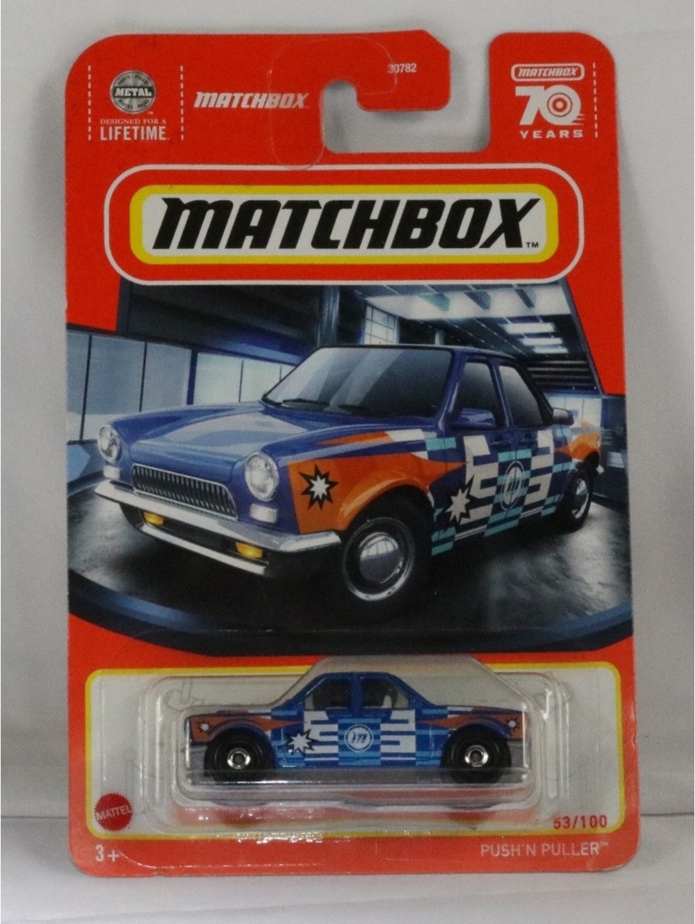 2023 Matchbox #53 Push 'N Puller BLUE METALLIC | FSC